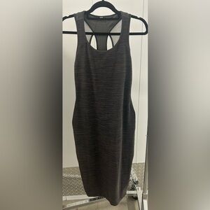 Lululemon Globetrotter Grey Midi Dress, Size 8